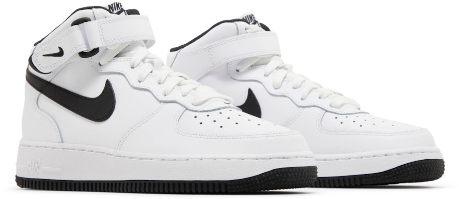 Grade School Nike Air Force 1 Mid LE White Black DH2933 103