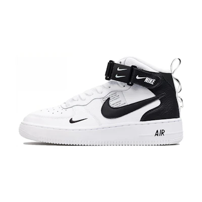 (GS) Nike Air Force 1 Mid Utility White Black