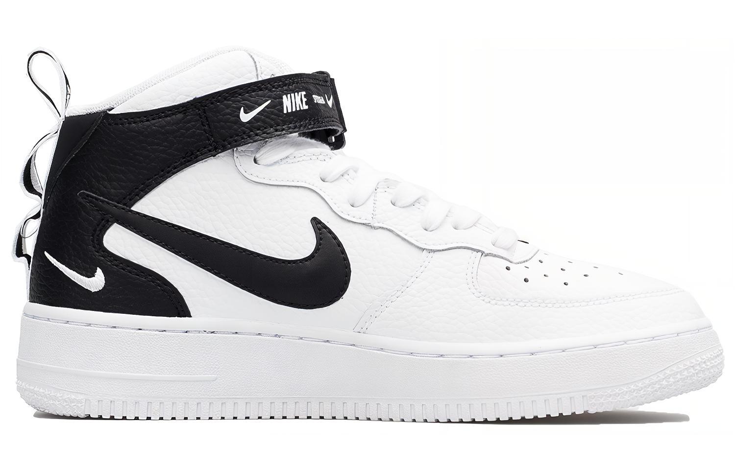 Order (Nilai Sekolah) Nike Air Force 1 Mid Utility Putih Hitam AV3803-100