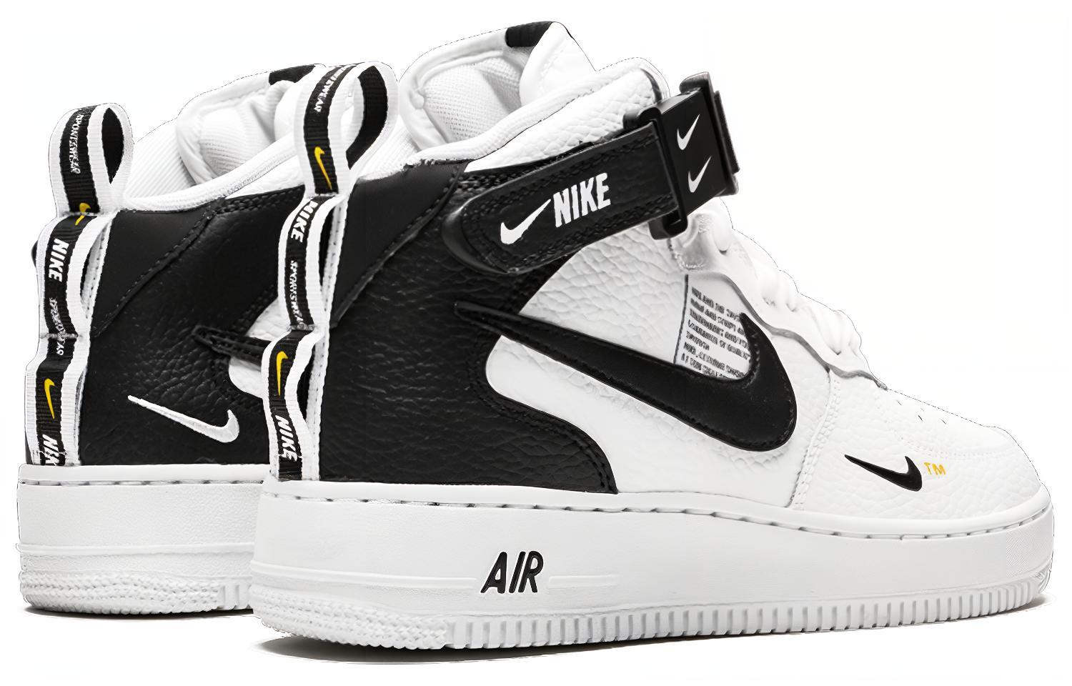 Purchase (Nilai Sekolah) Nike Air Force 1 Mid Utility Putih Hitam AV3803-100