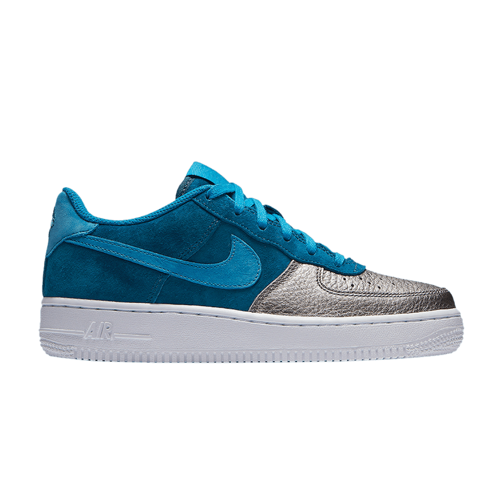 Buy (小學年級) Nike Air Force 1 QS 'Green Abyss Metallic Pewter' AH8147-300