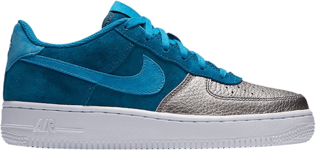 (小學年級) Nike Air Force 1 QS 'Green Abyss Metallic Pewter' AH8147-300 Buy (小學年級) Nike Air Force 1 QS 'Green Abyss Metallic Pewter' AH8147-300
