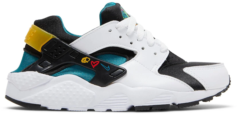 Grade School Nike Air Huarache Peace Love Swoosh DM8156 100