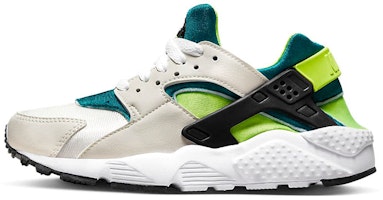 (Grade School) Nike Air Huarache Run White Volt Bright Spruce 'Bright Spruce Volt' 654275-045 (Grade School) Nike Air Huarache Run White Volt Bright Spruce 'Bright Spruce Volt' 654275-045