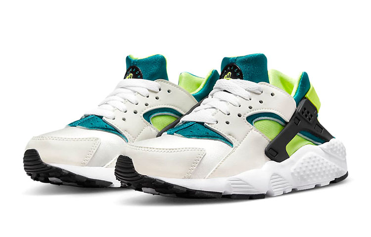 Lookbook (大童鞋) Nike Air Huarache Run 白 亮綠 鮮翠綠 '鮮翠綠 亮綠' 654275-045