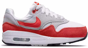 (Grade School) Nike Air Max 1 'White University Red' 555766-146 (Grade School) Nike Air Max 1 'White University Red' 555766-146