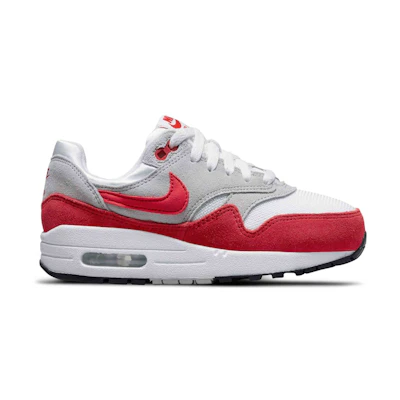 (GS) Nike Air Max 1 'White University Red'