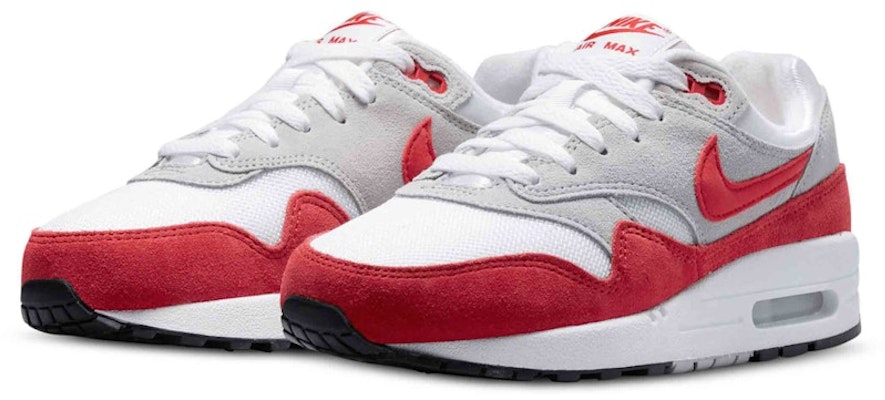 (Grade School) Nike Air Max 1 'White University Red' 555766-146 Order (Grade School) Nike Air Max 1 'White University Red' 555766-146