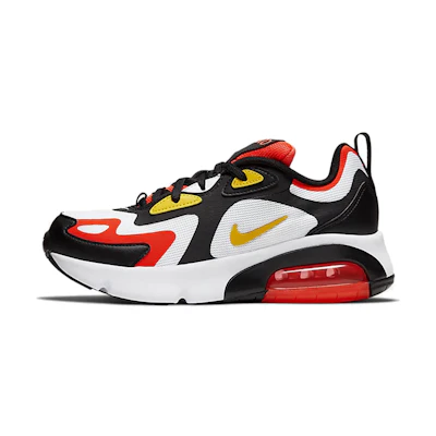(GS) Nike Air Max 200 'Black Bright Crimson'