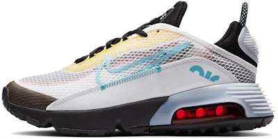 (Grade School) Nike Air Max 2090 'White Yellow Aqua' CJ4066-103 (Grade School) Nike Air Max 2090 'White Yellow Aqua' CJ4066-103