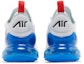 Details for (Kanak-Kanak) Nike Air Max 270 'Putih Biru Foto Cerah' 943345-114