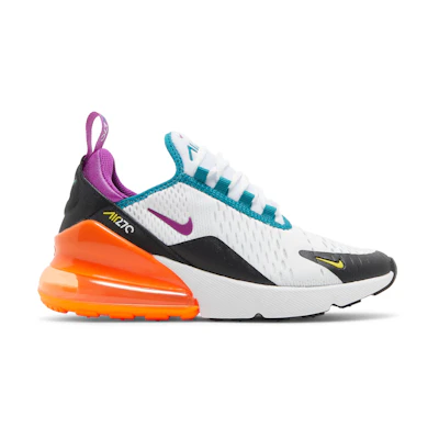 (GS) Nike Air Max 270 'White Orange Purple'