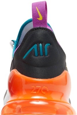 (Kanak-Kanak) Nike Air Max 270 'Putih Jingga Ungu' FD0299-100 Sizing (Kanak-Kanak) Nike Air Max 270 'Putih Jingga Ungu' FD0299-100
