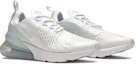 Cheap (Sekolah) Nike Air Max 270 'Putih Perak' 943345-103