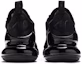 Sizing (Kanak-Kanak) Nike Air Max 270 BG 'Triple Black' Hitam Penuh BQ5776-001