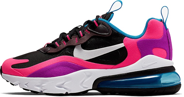 (Nilai Sekolah) Nike Air Max 270 React 'Hitam Hyper Pink Ungu Terang' BQ0101-001 Buy (Nilai Sekolah) Nike Air Max 270 React 'Hitam Hyper Pink Ungu Terang' BQ0101-001