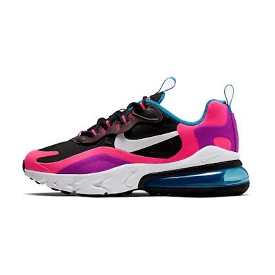 (GS) Nike Air Max 270 React 'Black Hyper Pink Vivid Purple'