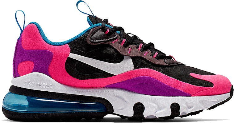 (Nilai Sekolah) Nike Air Max 270 React 'Hitam Hyper Pink Ungu Terang' BQ0101-001 Order (Nilai Sekolah) Nike Air Max 270 React 'Hitam Hyper Pink Ungu Terang' BQ0101-001