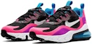 Lookbook (Nilai Sekolah) Nike Air Max 270 React 'Hitam Hyper Pink Ungu Terang' BQ0101-001