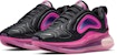 (Kanak-Kanak) Nike Air Max 720 'Hitam Laser Fuchsia' AQ3196-007