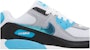 (Sekolah Rendah) Nike Air Max 90 'Biru Kilat Metalik' FD0678-100