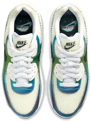 (Grade School) Nike Air Max 90 'Bubble Pack White' CT9631-100 Shop (Grade School) Nike Air Max 90 'Bubble Pack White' CT9631-100