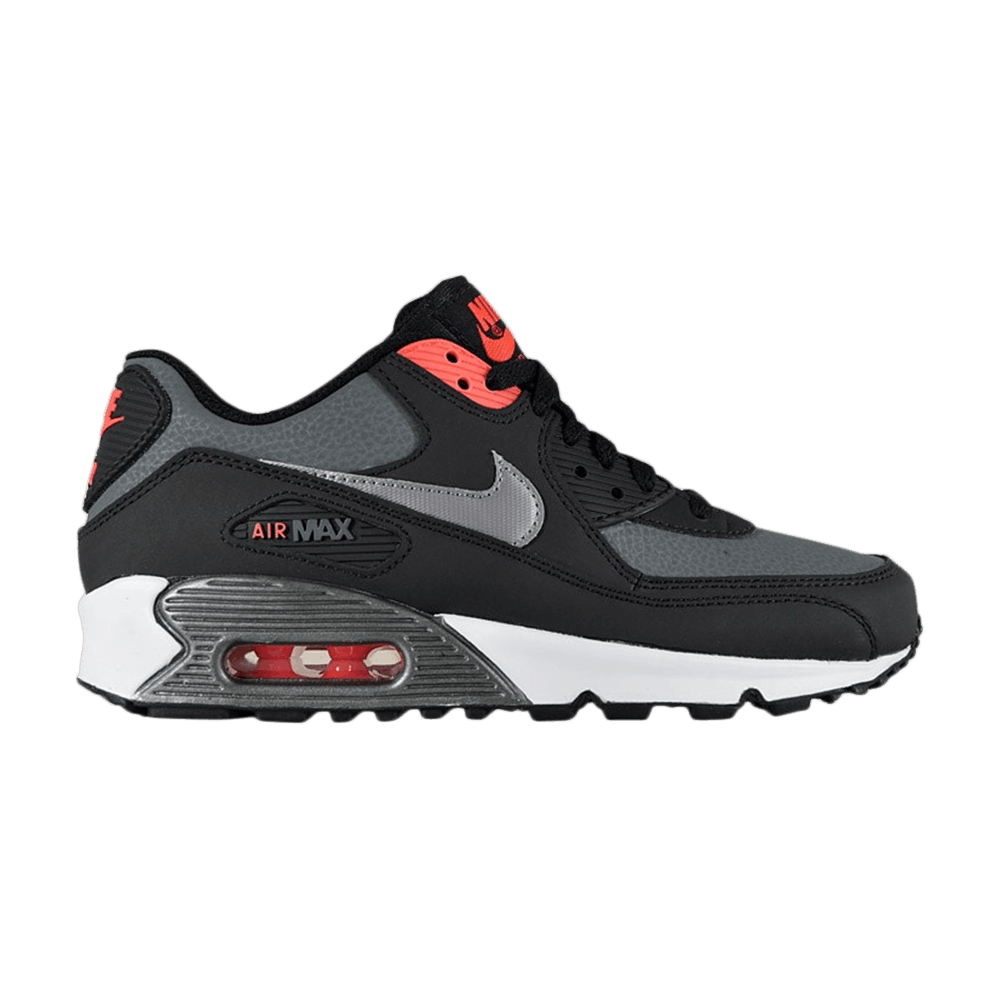 Buy 小童款 Nike Air Max 90 '铬红金属灰/黑色/亮色' 307793-067