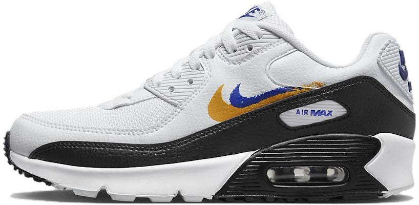 (Kanak-Kanak) Nike Air Max 90 'Double Swoosh - Putih Emas Biru' FJ4592-100 Buy (Kanak-Kanak) Nike Air Max 90 'Double Swoosh - Putih Emas Biru' FJ4592-100