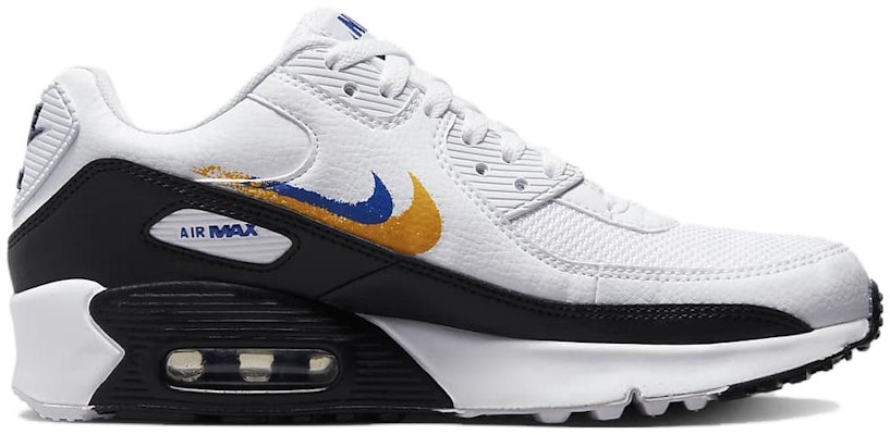 (Nilai Sekolah) Nike Air Max 90 'Double Swoosh - Putih Emas Diraja'. FJ4592-100 Order (Nilai Sekolah) Nike Air Max 90 'Double Swoosh - Putih Emas Diraja'. FJ4592-100
