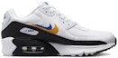 Order (Kanak-Kanak) Nike Air Max 90 'Double Swoosh - Putih Emas Biru' FJ4592-100