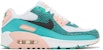 (Sekolah Rendah) Nike Air Max 90 'Kulit Ular Hijau' DR8926-300