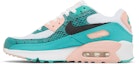 Lookbook (Sekolah Rendah) Nike Air Max 90 'Kulit Ular Hijau' DR8926-300