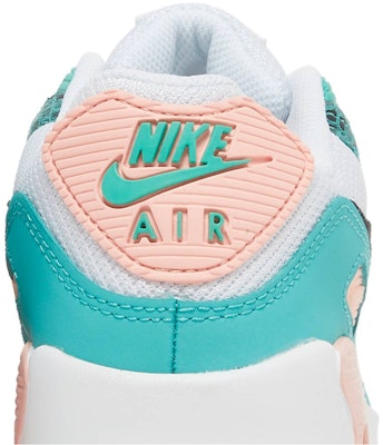 (Sekolah Rendah) Nike Air Max 90 'Kulit Ular Hijau' DR8926-300 Sizing (Sekolah Rendah) Nike Air Max 90 'Kulit Ular Hijau' DR8926-300