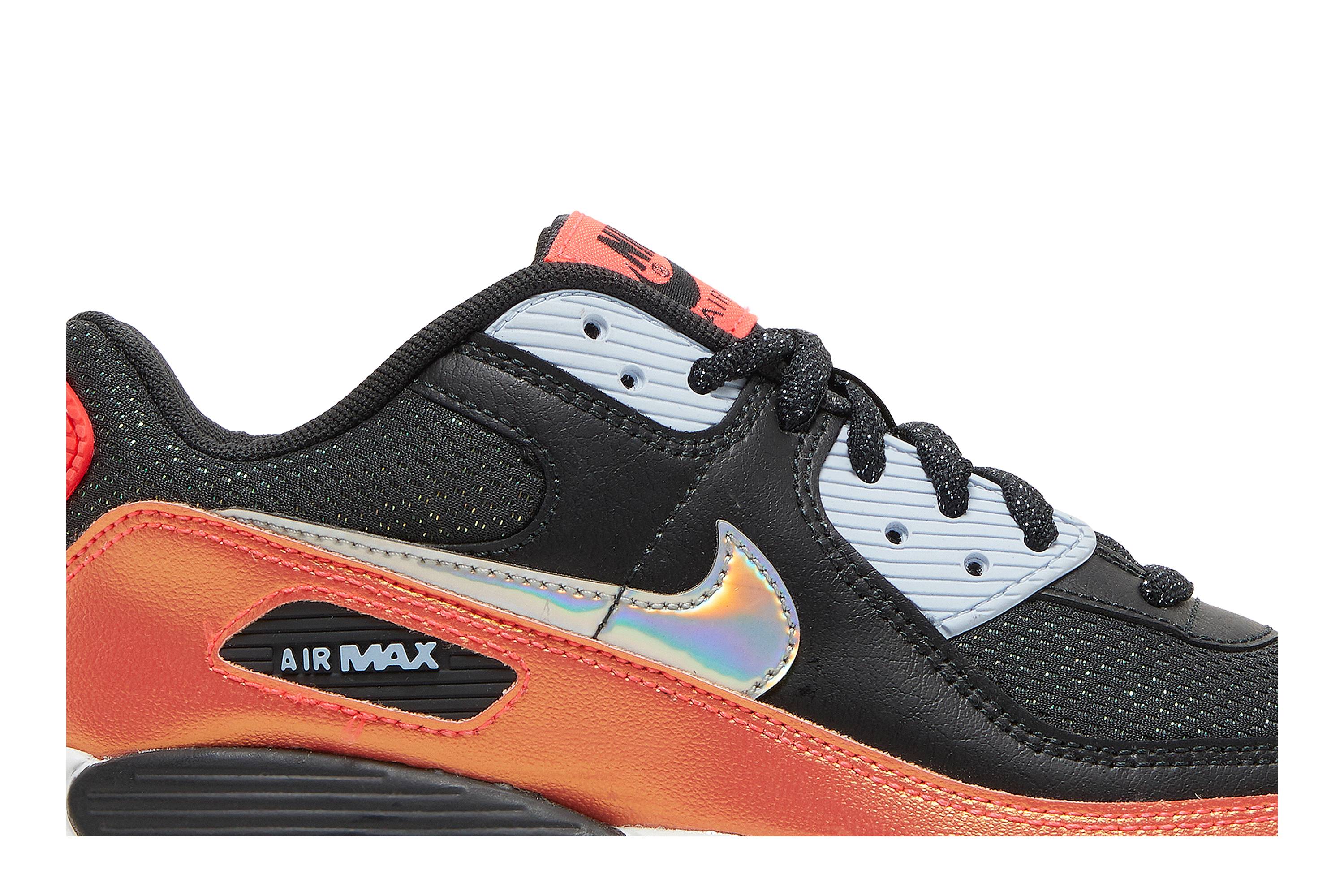 (GS) Nike Air Max 90 FP 'Black Laser Crimson' 圖 2