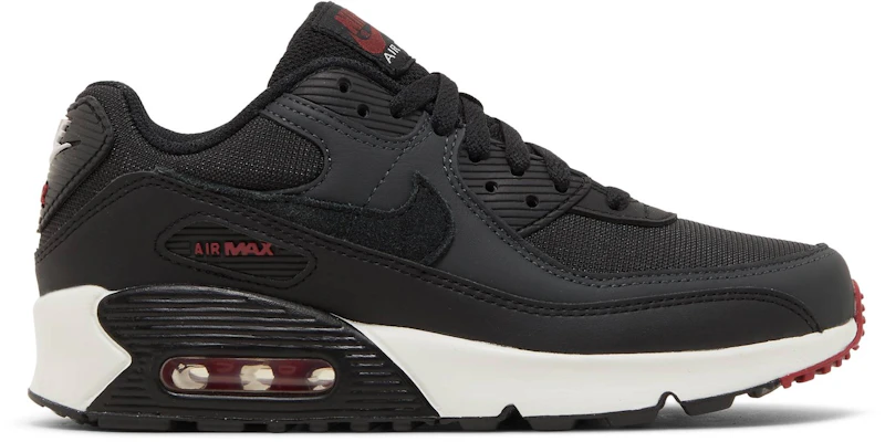 Air max 90 sales black university red