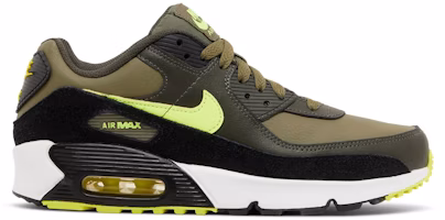 (Grade School) Nike Air Max 90 Leather 'Medium Olive Volt' DV3607-200 (Grade School) Nike Air Max 90 Leather 'Medium Olive Volt' DV3607-200