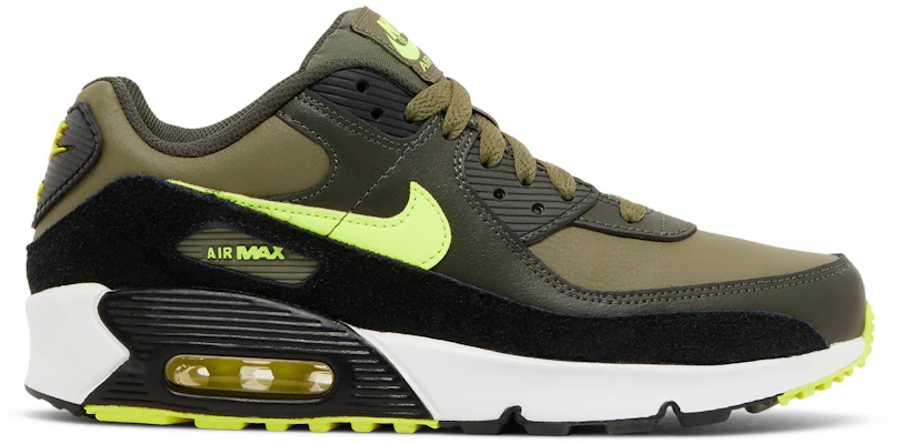 (Grade School) Nike Air Max 90 Leather 'Medium Olive Volt' DV3607-200 Buy (Grade School) Nike Air Max 90 Leather 'Medium Olive Volt' DV3607-200