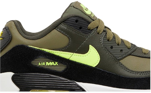 나이키 에어맥스 90 가죽 "미디엄 올리브 볼트" (초등학생) DV3607-200 Order 나이키 에어맥스 90 가죽 "미디엄 올리브 볼트" (초등학생) DV3607-200