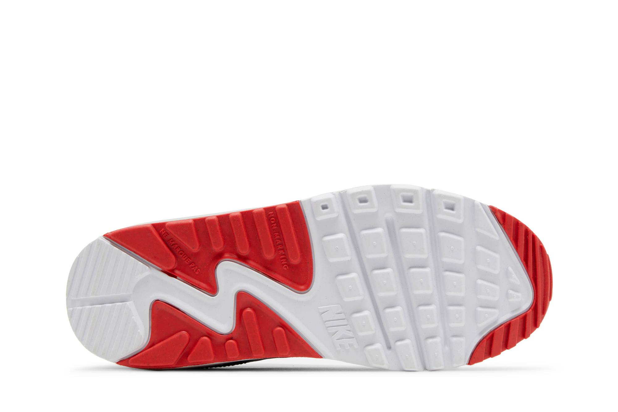 Shop (大童款) Nike Air Max 90 皮革 '深藍賽道紅' DV3607-400