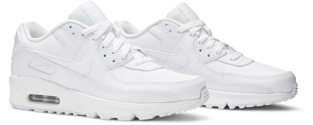 (Grade School) Nike Air Max 90 Leather 'White' CD6864-100 Cheap (Grade School) Nike Air Max 90 Leather 'White' CD6864-100