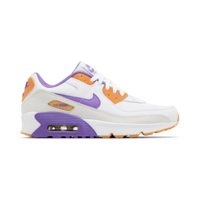 (GS) Nike Air Max 90 Leather 'White Action Grape'