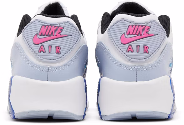 (Grade School) Nike Air Max 90 Leather 'White Blue Whisper' DV3607-101 Details for (Grade School) Nike Air Max 90 Leather 'White Blue Whisper' DV3607-101