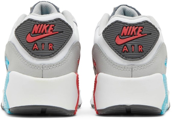 GS ナイキ エア マックス 90 レザー 白/クロリンブルー CD6864-108 Details for GS ナイキ エア マックス 90 レザー 白/クロリンブルー CD6864-108