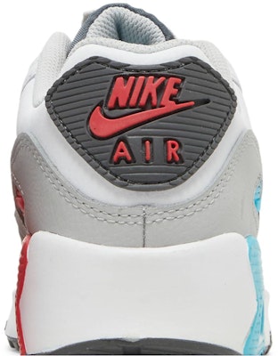 GS ナイキ エア マックス 90 レザー 白/クロリンブルー CD6864-108 Sizing GS ナイキ エア マックス 90 レザー 白/クロリンブルー CD6864-108