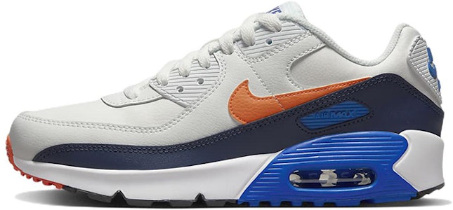 GS ナイキ エア マックス 90 レザー 白紺オレンジ CD6864-120 Buy GS ナイキ エア マックス 90 レザー 白紺オレンジ CD6864-120