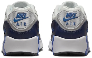 (大童款) 耐克Air Max 90 皮革 '白色海军蓝橙色' CD6864-120 Shop (大童款) 耐克Air Max 90 皮革 '白色海军蓝橙色' CD6864-120