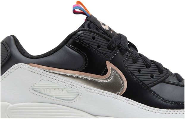(Grade School) Nike Air Max 90 Leather SE 'Off Noir Metallic Pewter' DJ0414-001 Order (Grade School) Nike Air Max 90 Leather SE 'Off Noir Metallic Pewter' DJ0414-001