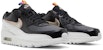 (Kanak-Kanak) Nike Air Max 90 Kulit SE 'Off Noir Metallic Pewter' DJ0414-001