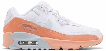 (Grade School) Nike Air Max 90 Leather SE 'White Light Madder Root' DM0956-100 (Grade School) Nike Air Max 90 Leather SE 'White Light Madder Root' DM0956-100