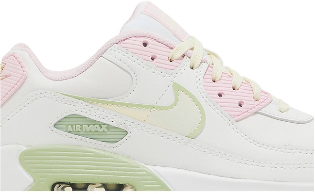 (Grade School) Nike Air Max 90 Leather SE 'White Pink Foam Honeydew' DQ0276-100 Order (Grade School) Nike Air Max 90 Leather SE 'White Pink Foam Honeydew' DQ0276-100